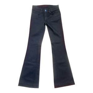 J Brand Lovestory Black Flare Leg Denim Jeans Size 24